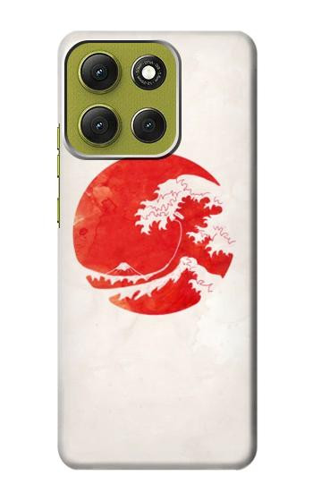 S3237 Waves Japan Flag Case For Motorola Moto G86