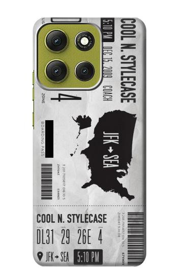 S3615 Airline Boarding Pass Art Case For Motorola Moto G86