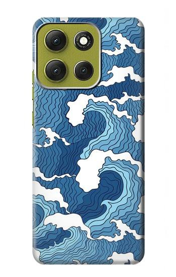 S3751 Wave Pattern Case For Motorola Moto G86