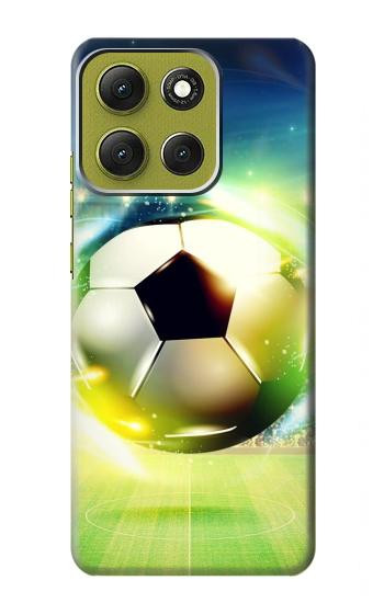 S3844 Glowing Football Soccer Ball Case For Motorola Moto G86