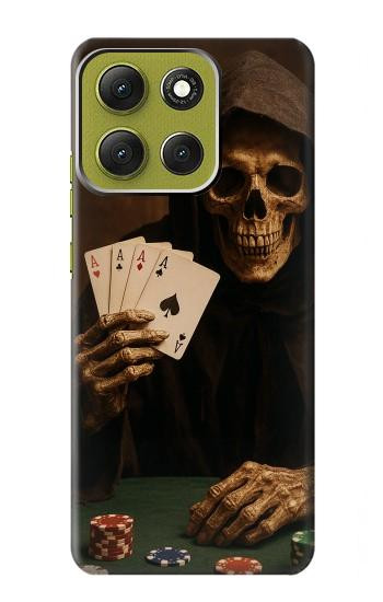 S3994 Grim Reaper Poker Win Case For Motorola Moto G86