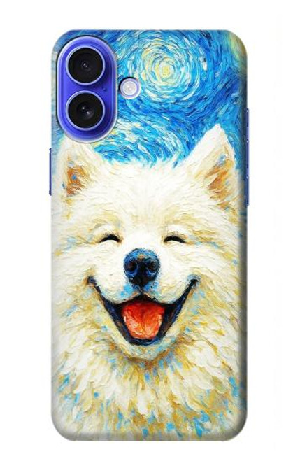 S4064 Smile Dog Van Gogh Starry Night Case For iPhone 16