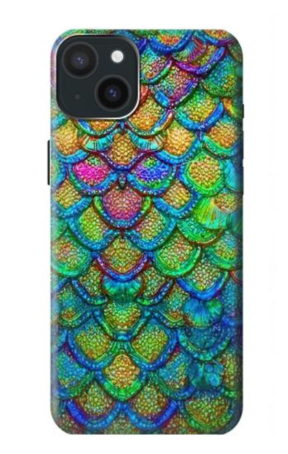S4071 Colorful Mermaid Scale Case For iPhone 15 Plus