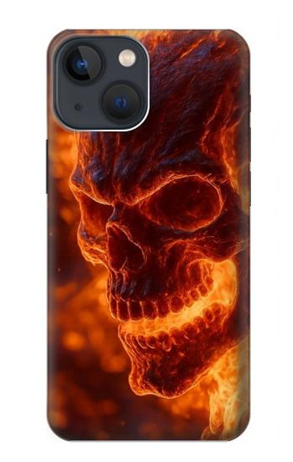 S4062 Fire Skull Case For iPhone 14