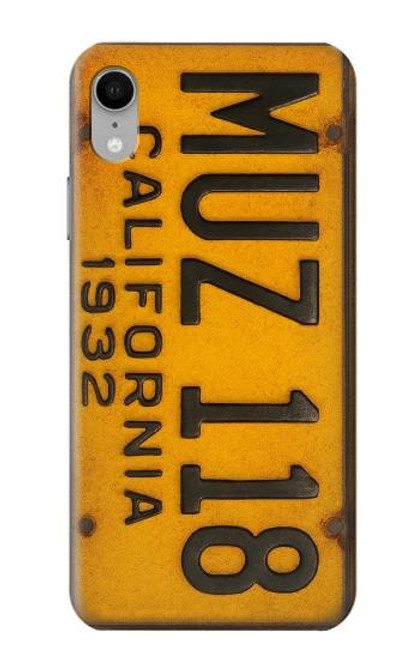 S4060 Vintage California Car License Plate Case For iPhone XR