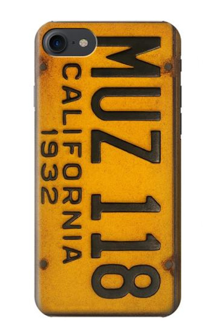 S4060 Vintage California Car License Plate Case For iPhone 7, iPhone 8, iPhone SE (2020) (2022)