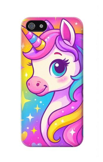 S4057 Cute Unicorn Cartoon Case For iPhone 5 5S SE