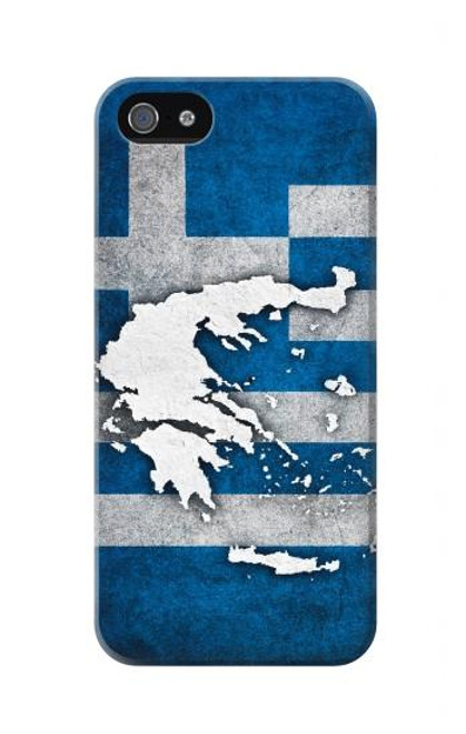 S4074 The Flag of Greece Case For iPhone 5 5S SE