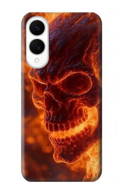 S4062 Fire Skull Case For Samsung Galaxy S25 Edge