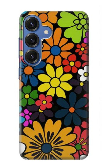 S4043 Colorful Flowers Cartoon Case For Samsung Galaxy S25