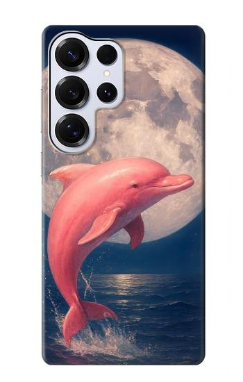 S4045 Dolphin Moon Night Case For Samsung Galaxy S25 Ultra