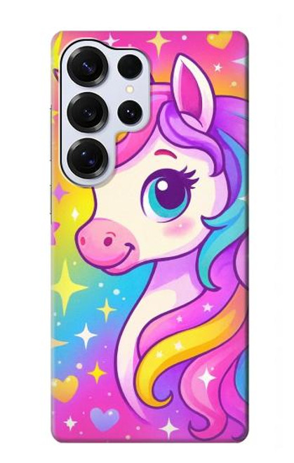 S4057 Cute Unicorn Cartoon Case For Samsung Galaxy S25 Ultra