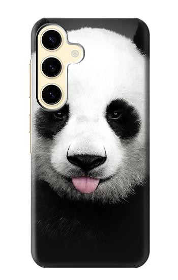 S4049 Cute Panda Stick Out Tongue Case For Samsung Galaxy S24