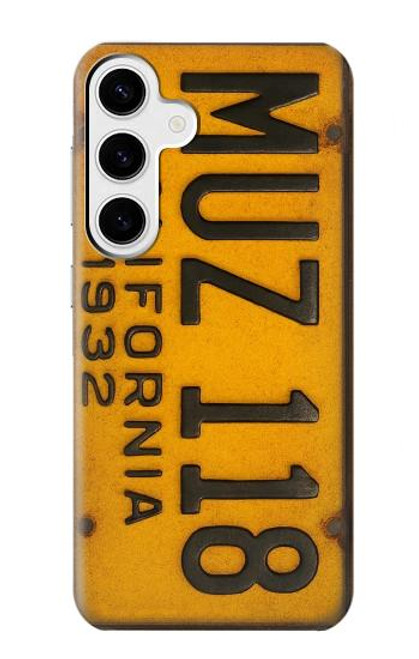 S4060 Vintage California Car License Plate Case For Samsung Galaxy S24 Plus