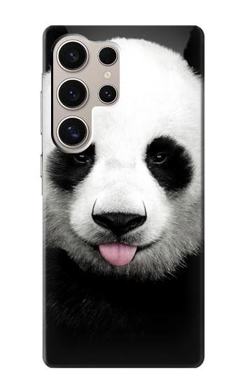 S4049 Cute Panda Stick Out Tongue Case For Samsung Galaxy S24 Ultra