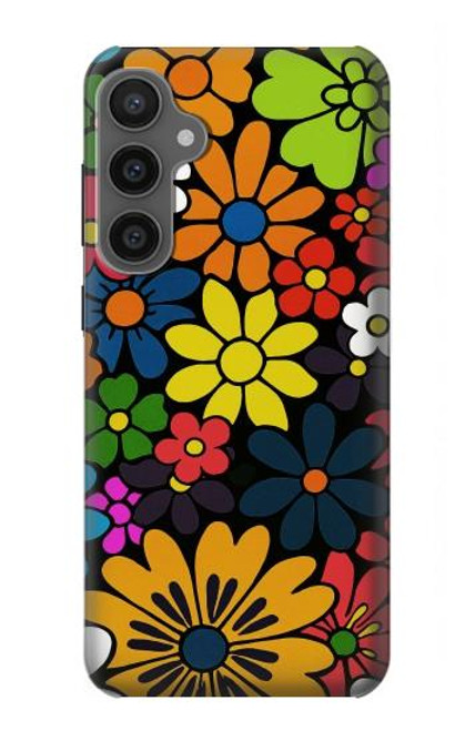 S4043 Colorful Flowers Cartoon Case For Samsung Galaxy S23 FE