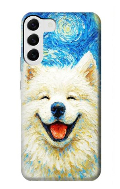 S4064 Smile Dog Van Gogh Starry Night Case For Samsung Galaxy S23 Plus
