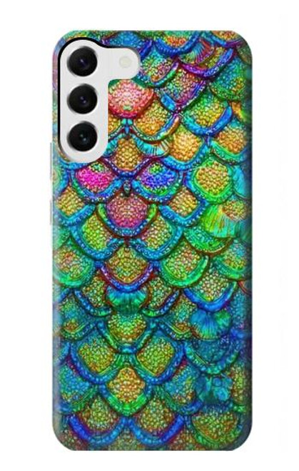 S4071 Colorful Mermaid Scale Case For Samsung Galaxy S23 Plus