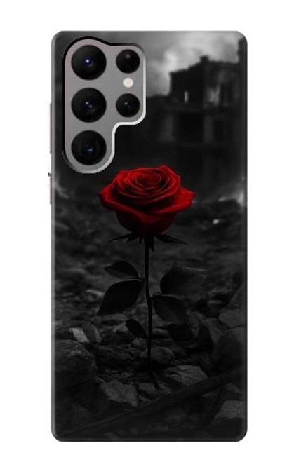 S4048 Red Rose Ruins Case For Samsung Galaxy S23 Ultra