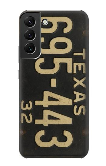 S4061 Vintage Texas Car License Plate Case For Samsung Galaxy S22 Plus