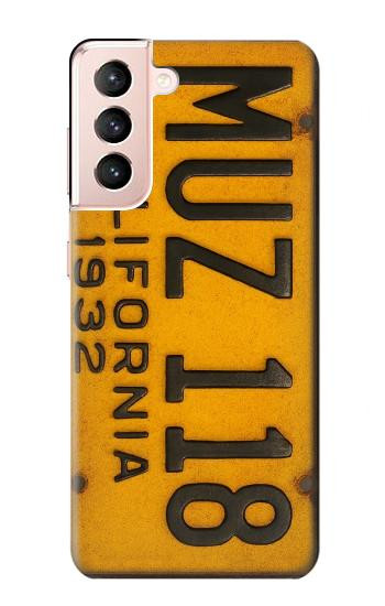 S4060 Vintage California Car License Plate Case For Samsung Galaxy S21 5G