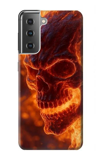 S4062 Fire Skull Case For Samsung Galaxy S21 Plus 5G, Galaxy S21+ 5G