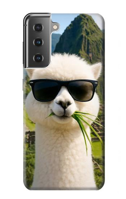 S4069 Alpaca Sunglasses Case For Samsung Galaxy S21 Plus 5G, Galaxy S21+ 5G