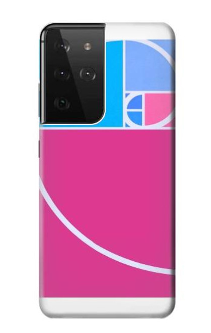 S4076 Golden Ratio Fibonacci Spiral Case For Samsung Galaxy S21 Ultra 5G