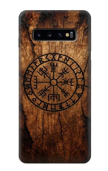 S4036 Viking Vegvisir Compass Wood Case For Samsung Galaxy S10