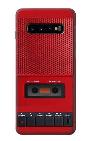 S4073 Vintage Red Cassette Player Graphic Case For Samsung Galaxy S10