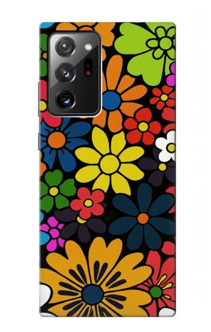 S4043 Colorful Flowers Cartoon Case For Samsung Galaxy Note 20 Ultra, Ultra 5G