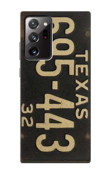 S4061 Vintage Texas Car License Plate Case For Samsung Galaxy Note 20 Ultra, Ultra 5G