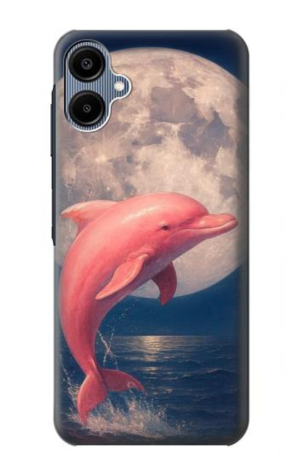 S4045 Dolphin Moon Night Case For Samsung Galaxy A06