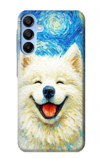 S4064 Smile Dog Van Gogh Starry Night Case For Samsung Galaxy A15 5G