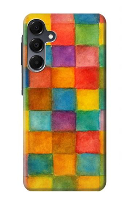 S4077 Water Color Painting Colorful Check Pattern Case For Samsung Galaxy A16 5G