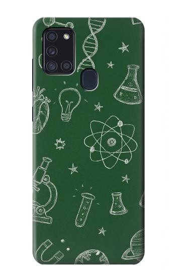 S4059 Science Chalkboard Graphic Case For Samsung Galaxy A21s