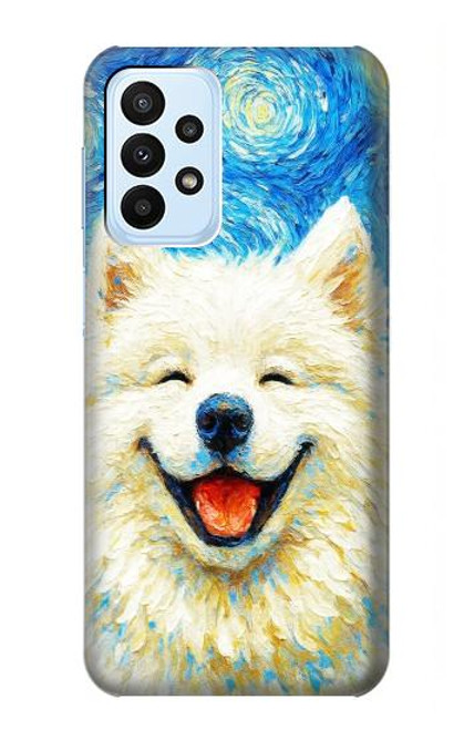 S4064 Smile Dog Van Gogh Starry Night Case For Samsung Galaxy A23