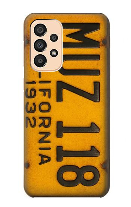 S4060 Vintage California Car License Plate Case For Samsung Galaxy A33 5G