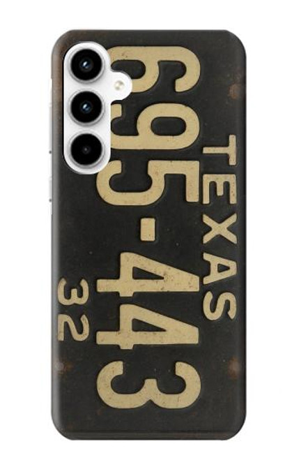 S4061 Vintage Texas Car License Plate Case For Samsung Galaxy A35 5G
