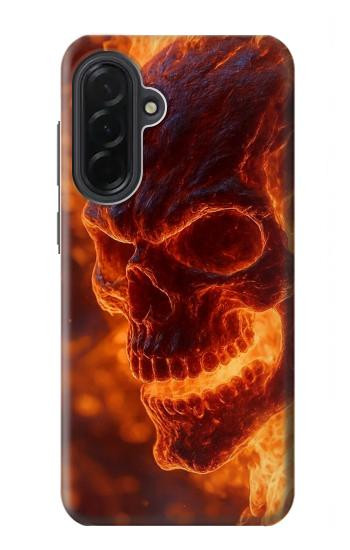 S4062 Fire Skull Case For Samsung Galaxy A36