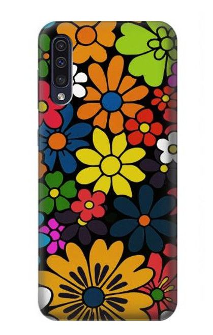 S4043 Colorful Flowers Cartoon Case For Samsung Galaxy A50