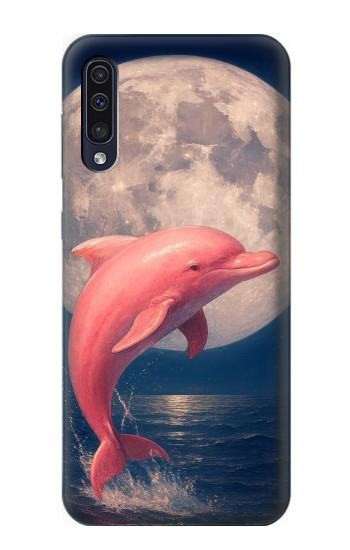 S4045 Dolphin Moon Night Case For Samsung Galaxy A50