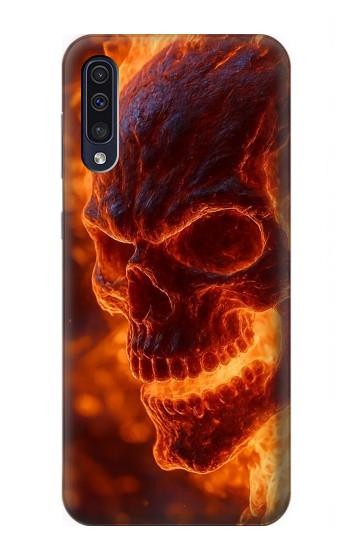 S4062 Fire Skull Case For Samsung Galaxy A50