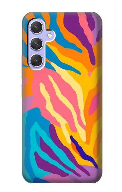 S4037 Colorful Zebra Pattern Case For Samsung Galaxy A54 5G
