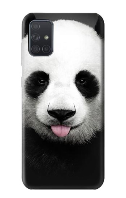 S4049 Cute Panda Stick Out Tongue Case For Samsung Galaxy A71 5G
