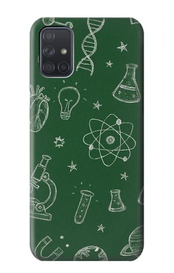 S4059 Science Chalkboard Graphic Case For Samsung Galaxy A71 5G