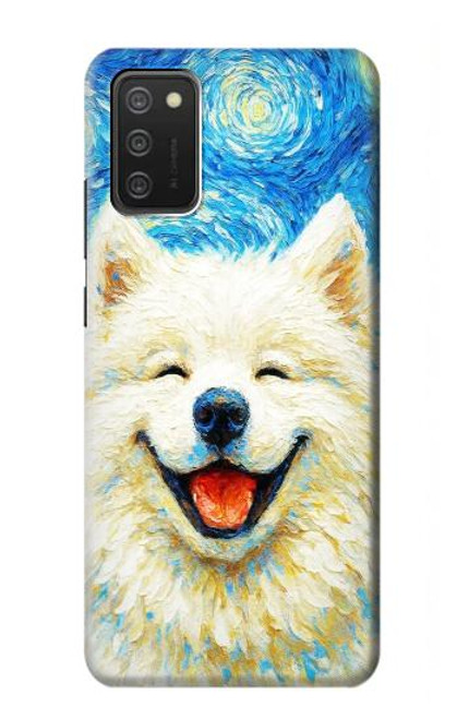 S4064 Smile Dog Van Gogh Starry Night Case For Samsung Galaxy A03S