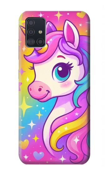 S4057 Cute Unicorn Cartoon Case For Samsung Galaxy A51