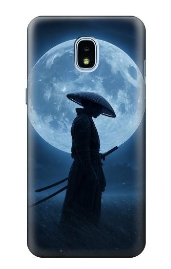 S4034 Samurai Moon Night Case For Samsung Galaxy J3 (2018), J3 Star, J3 V 3rd Gen, J3 Orbit, J3 Achieve, Express Prime 3, Amp Prime 3