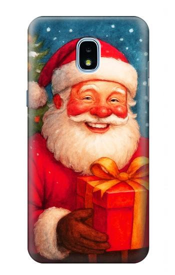 S4046 Happy Santa Case For Samsung Galaxy J3 (2018), J3 Star, J3 V 3rd Gen, J3 Orbit, J3 Achieve, Express Prime 3, Amp Prime 3